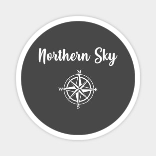 Northern Sky, white Magnet